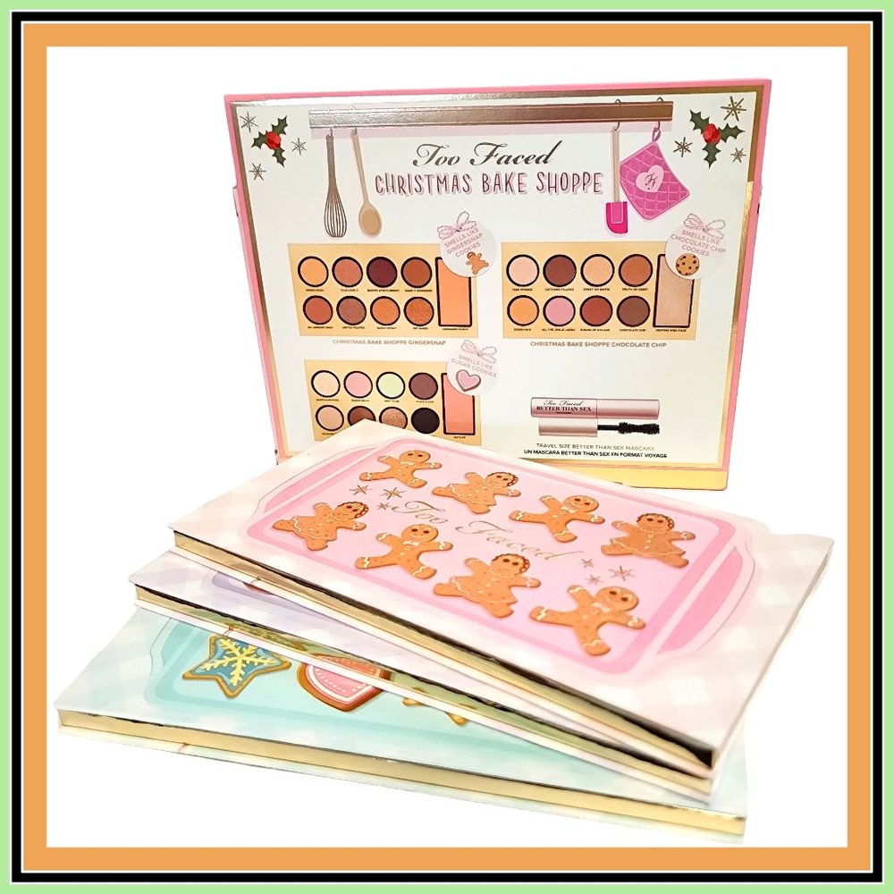 Too Faced Christmas Bake Shoppe Eyeshadow Palette Set Makeup Collection New